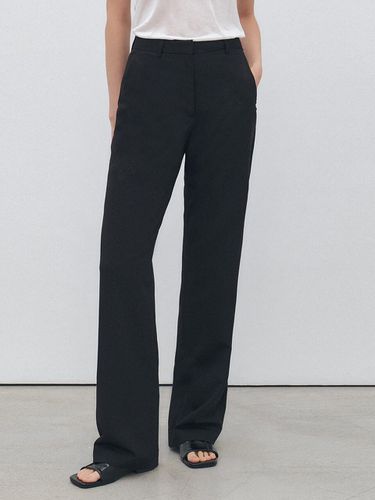 Basic Straight Slacks_Black - CITYBREEZE - Modalova