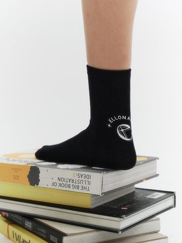 Logo Middle Socks_Black - ellonarc - Modalova