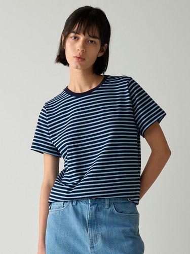 Cotton Pinstripe T-shirt - FACADE PATTERN - Modalova