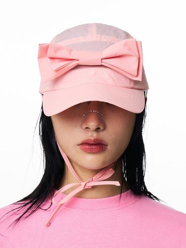 Ribbon Tie Ball Cap_Pink - ILLIGO - Modalova