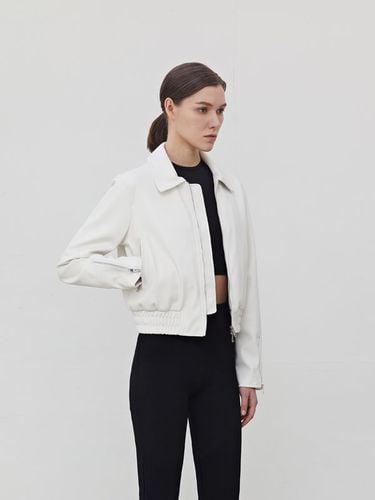 Vegan Leather Single Banded Jacket - LADYVOLUME - Modalova