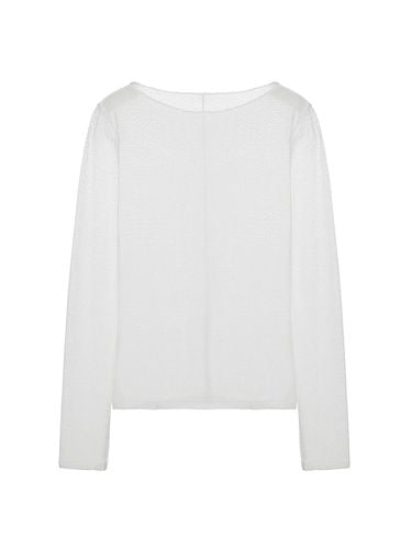 Mesh Lace Skin Top_White - RAIVE - Modalova