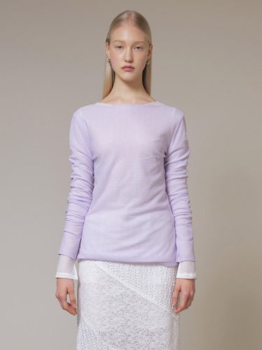 Mesh Lace Skin Top_Lavender - RAIVE - Modalova