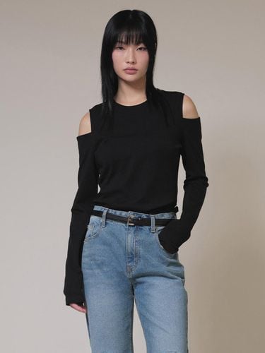 Open Cut-out T-shirt_Black - RAIVE - Modalova