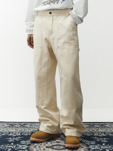 Double Knee Carpenter Wide Fit Pants - MAGOODGAN - Modalova