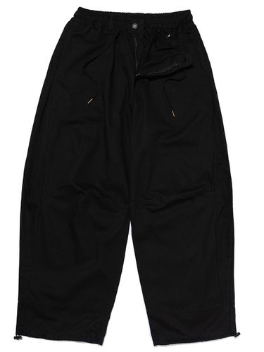 String Wide Cotton Balloon Pants_Black - OTHERFITS - Modalova