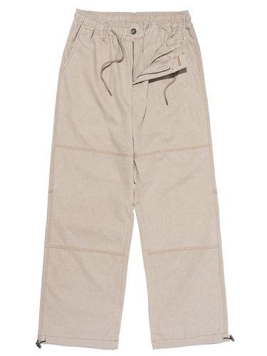 Crow Pigment Wide Pants_Beige - OTHERFITS - Modalova