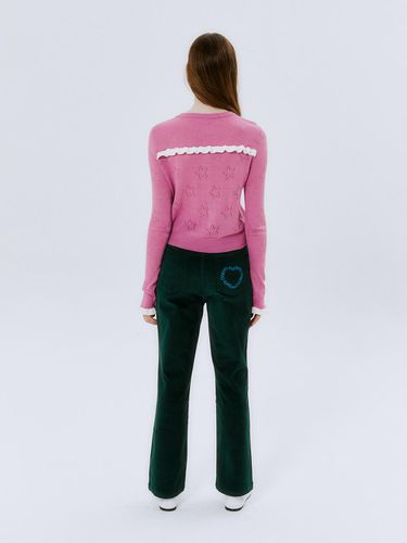 Heart Logo Pants - Dark Green - margarin fingers - Modalova