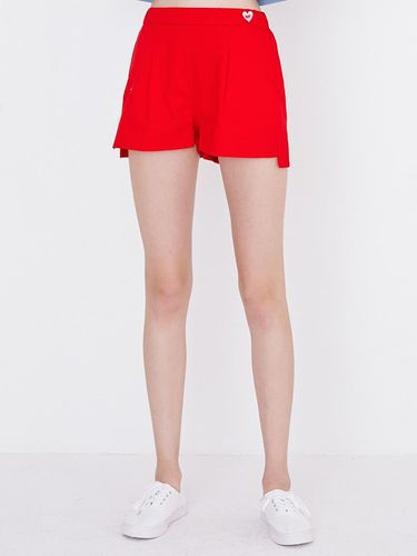 Relax Slit Shorts (Red) - margarin fingers - Modalova