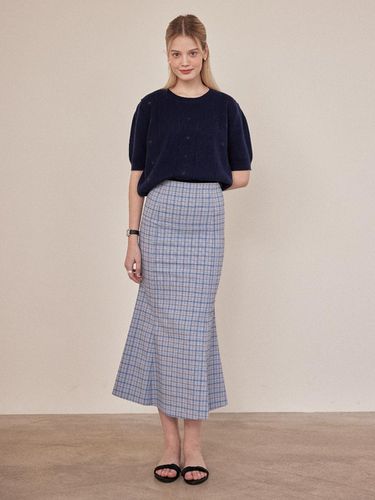 Spring Check Mermaid Skirt Y4S008 - Your name Here - Modalova