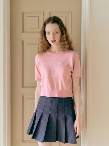 Kitty Cropped Knit - Light Pink - margarin fingers - Modalova