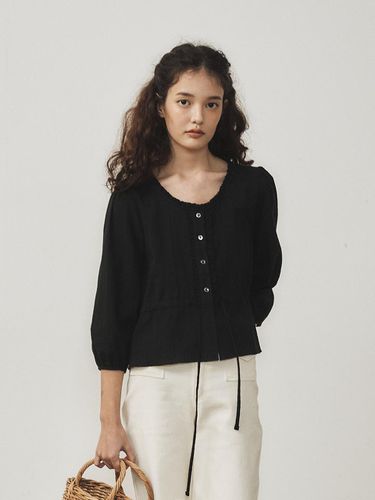 Daisy String Blouse Black - Tillber - Modalova