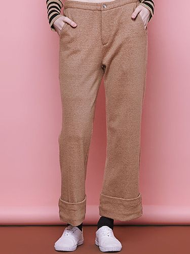 Cuffed Pants (Beige) - margarin fingers - Modalova