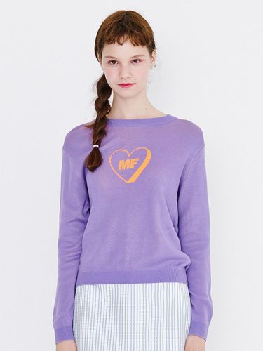 MF Heart Knit (Purple) - margarin fingers - Modalova