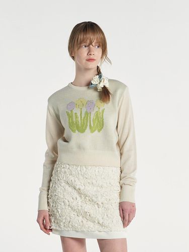 Tulip Pullover - Cream - margarin fingers - Modalova