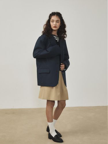 Easy Cotton Jacket Navy - Tillber - Modalova