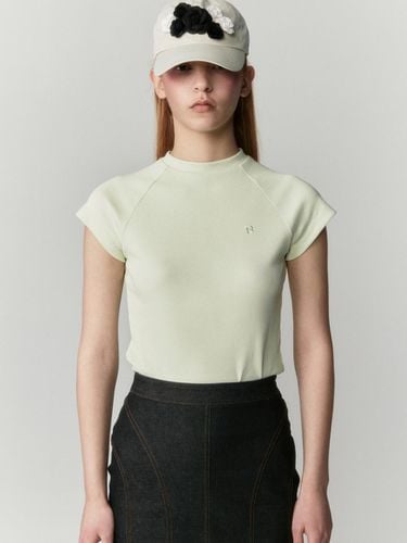 Mock-Neck Raglan Top - Burmula - Modalova