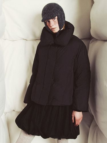 High Neck Puffer Jacket _ Black - Burmula - Modalova