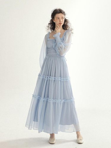 Isabel Smock Long Dress - Sincethen - Modalova