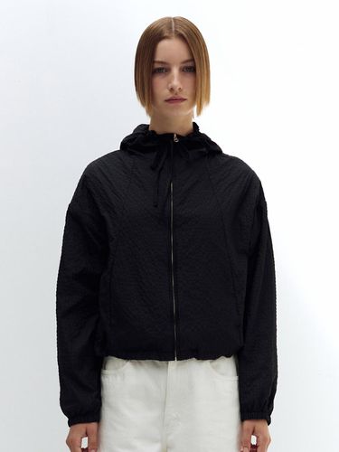 Glossy Hoodie Anorak _ Black - Burmula - Modalova