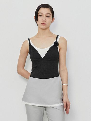 Sleeveless Knit Top - Charcoal - Burmula - Modalova