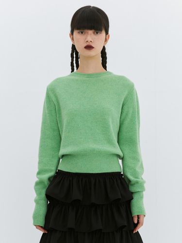 Cashmere Round Knit _ Green - Burmula - Modalova