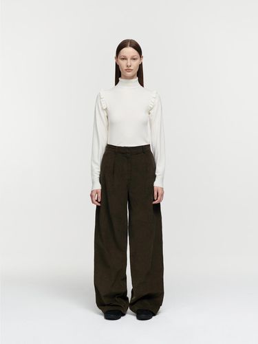 Wide Corduroy Pants - Brown - Burmula - Modalova