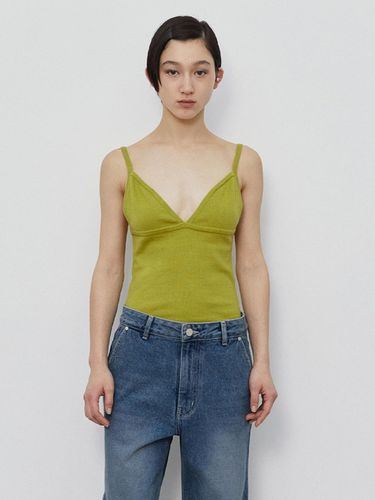 Sleeveless Knit Top - Green - Burmula - Modalova