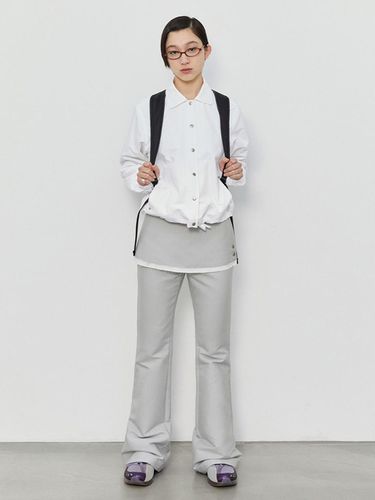 Skirt Bootcut Pants - Light Grey - Burmula - Modalova