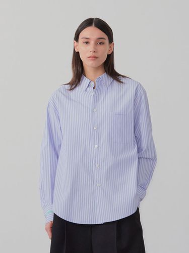 Classic Stripe Embroidered Shirt - INSTANTFUNK - Modalova