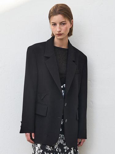 Tailored Semi-overfit Single Jacket - racoco - Modalova