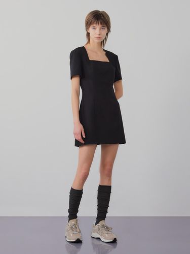 Square Neck Classic Mini Dress - INSTANTFUNK - Modalova