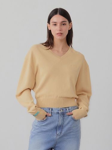 V-Neck Volume Knit - INSTANTFUNK - Modalova