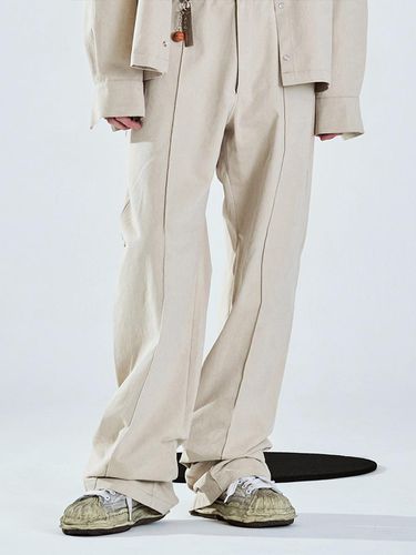 Rimple Line Pant - Beige - LA MER MA MAISON - Modalova