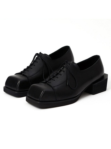 Vera Square Derby Shoes - Black - LA MER MA MAISON - Modalova