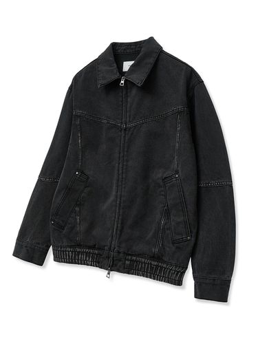 Denim Incision Jacket (Black) - TNGT - Modalova