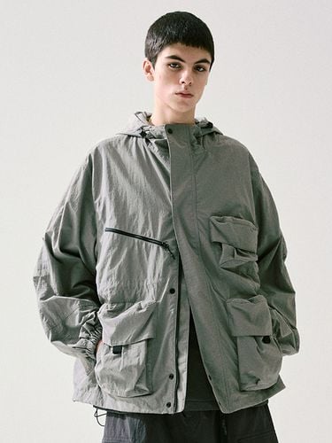 Loose Mountain Wind Jacket_Light Grey - HAVEOFFDUTY - Modalova