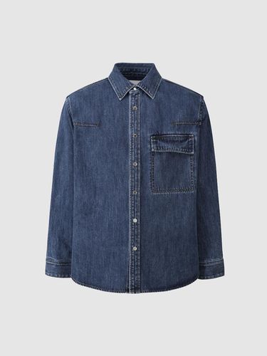 Denim Single Pocket Shirt - comgen - Modalova