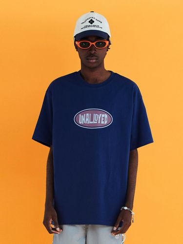 Oval Logo T-shirt_Navy - UNALLOYED - Modalova