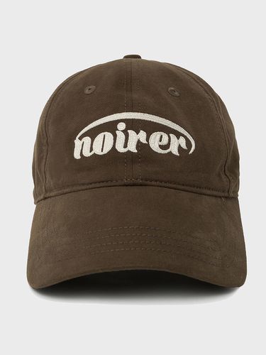 Brushed Applique Cap_Brown - NOIRER for WOMEN - Modalova