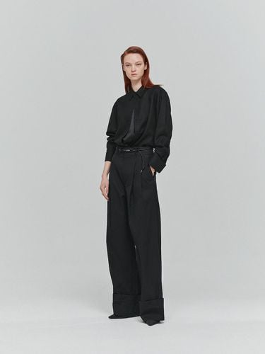 Belted Cotton Turn-Up Pants () - L’H.A.S - Modalova