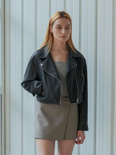 Use Semi Over Vegan Leather Rider Jacket - SPERONE - Modalova