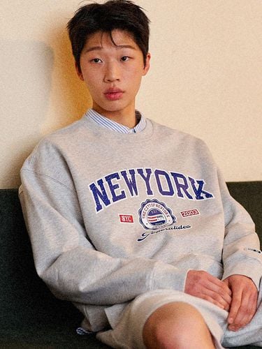 New York Cozy Sweatshirt_Melange Grey - GENERAL IDEA - Modalova