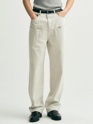 Natural Nep Relaxed Fit Denim Pant - NOIRER - Modalova