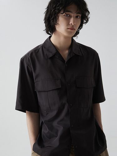 Open Collar Short Sleeve Shirt - comgen - Modalova