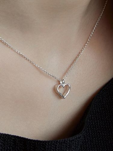 Aspyn 925 Silver Heart Necklace - dmoment - Modalova