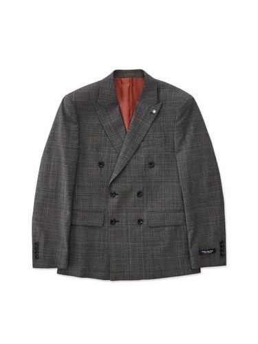 WOOL STRETCH Double suit jacket_Glen check (classic fit) - STCO - Modalova