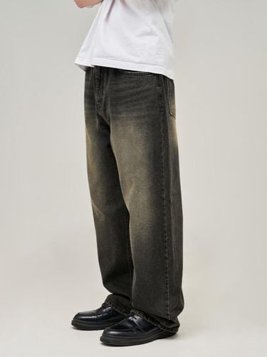 Washing Balloon Denim_Black Yellow - DEEP SENSE - Modalova