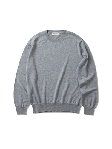 Wool Cotton 365 Crewneck Knitwear_Gray - theweatherisawesome - Modalova