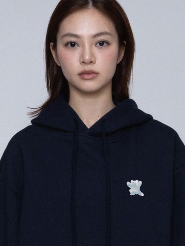 UNISEX] Small Cloud Bear Smile Hoodie - GRAVER - Modalova